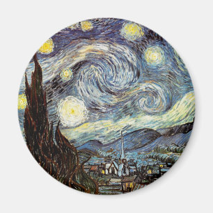Starry Night Van Gogh Fine Art Magnet