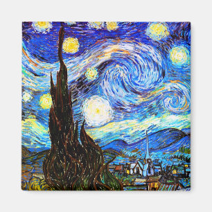 Starry Night Van Gogh Fine Art Magnet