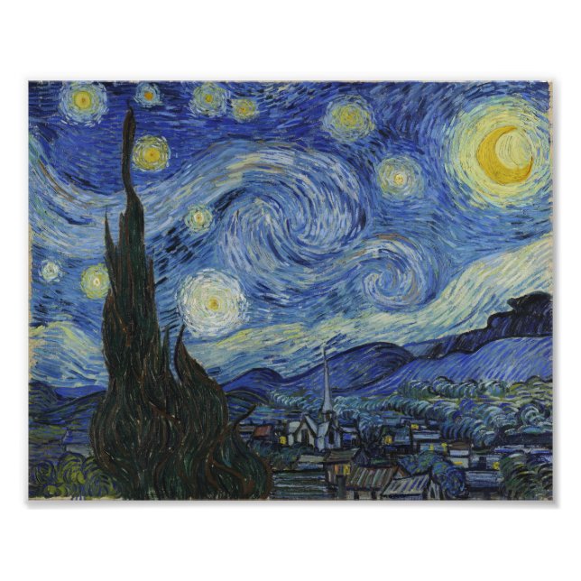 Starry Night Van Gogh Fotodruck (Vorne)