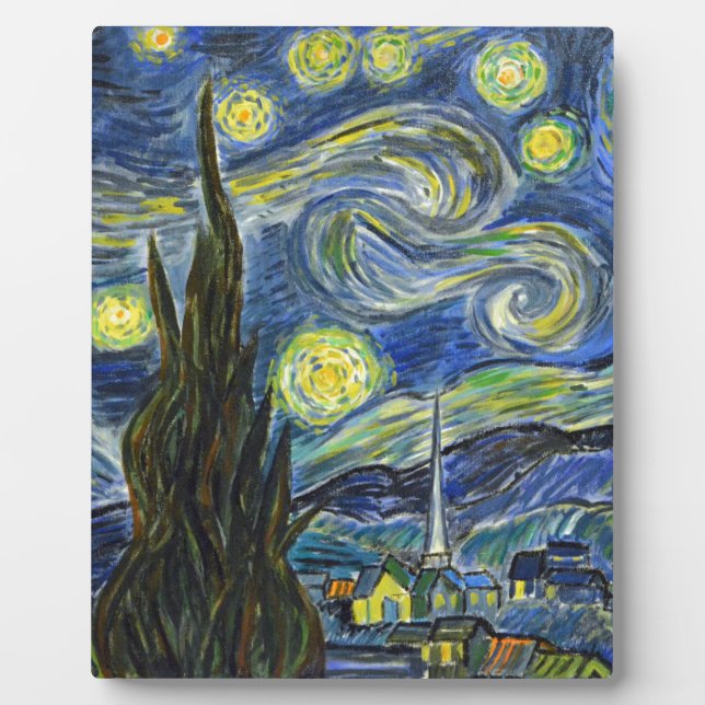 Starry Night, Van Gogh Fotoplatte (Vorderseite)
