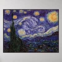Starry Night, Van Gogh Französisch Stadt Saint Rem