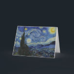 Starry Night Van Gogh Grußkarte Karte<br><div class="desc">Van Gogh - Die Grußkarte der Sternennacht</div>