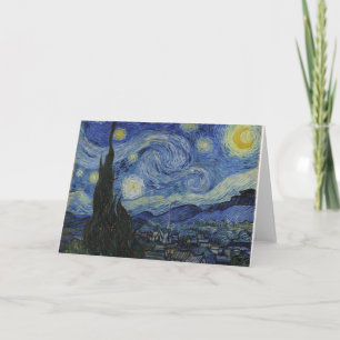 Starry Night Van Gogh Grußkarte Karte