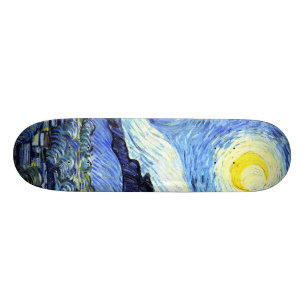 Starry Night Van Gogh Impressionismus Skateboard