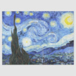 Starry Night Van Gogh Impressionismus Tissue Paper Seidenpapier<br><div class="desc">Schöne Französisch     Impressionismvintage feine     Gemälde von The Starry Night,  von Vincent Van Gogh,       ist auf    diesem Thema Papier.  Das Bild ist aufgrund des abgelaufenen Urheberrechts öffentlich zugänglich.</div>