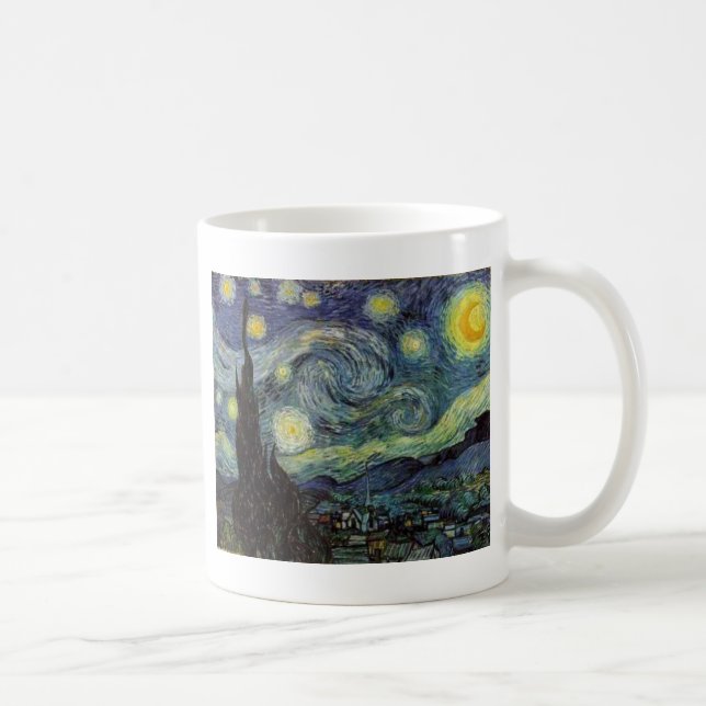Starry Night - van Gogh Kaffeetasse (Rechts)