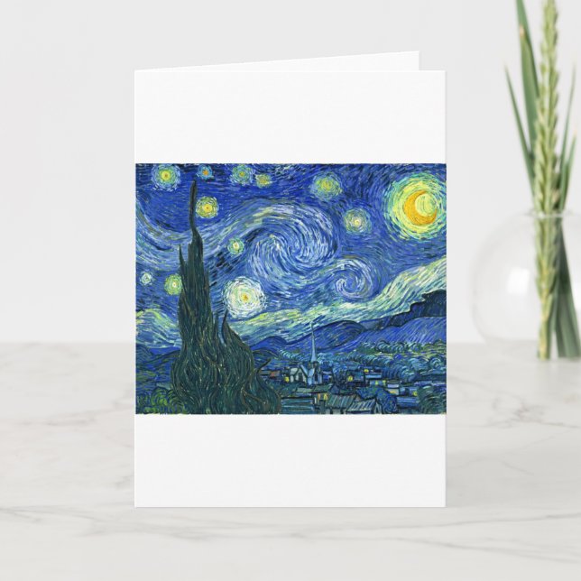 Starry Night ~ Van Gogh Karte (Vorderseite)