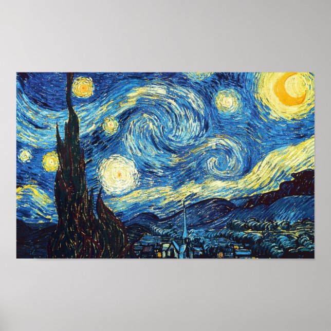 Starry Night - Van Gogh Poster (Vorne)