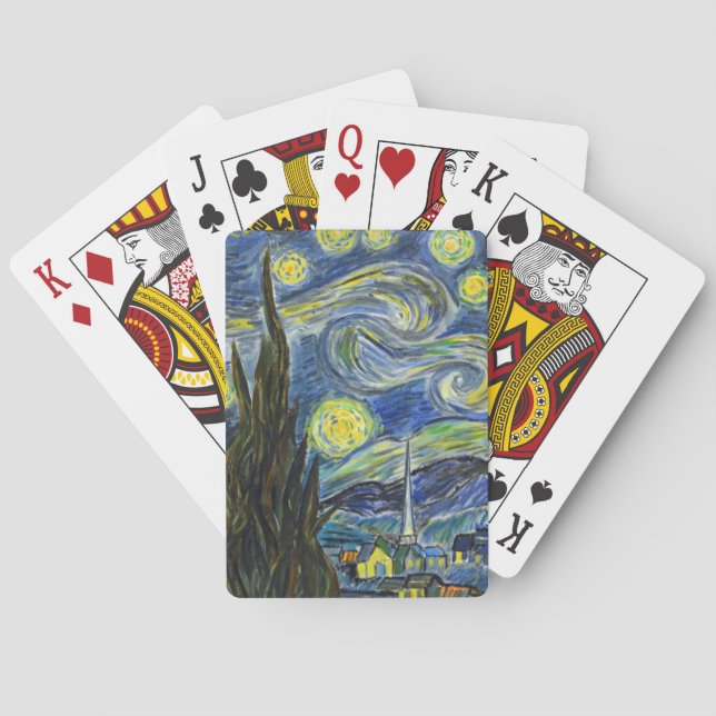 Starry Night, Van Gogh Spielkarten (Rückseite)