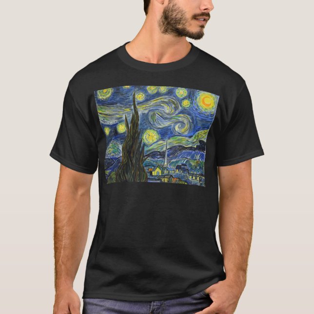 Starry Night, Van Gogh T-Shirt (Vorderseite)