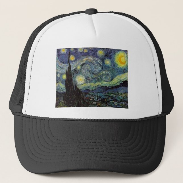 Starry Night - van Gogh Truckerkappe (Vorderseite)