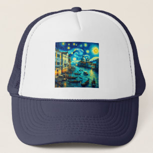 Starry Night Venice Italien Truckerkappe