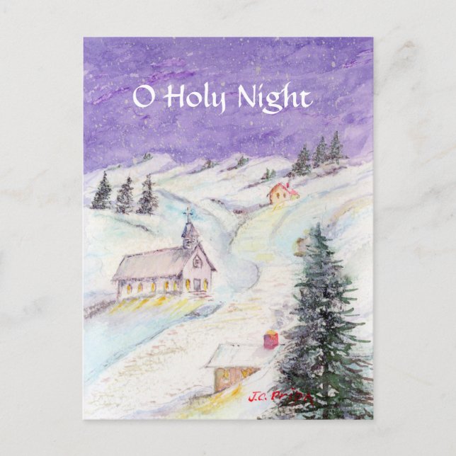 Starry Night vergewaltigt in Schnee Weihnachten Wa (Vorderseite)