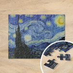 Starry Night | Vincent Van Gogh<br><div class="desc">Starry Night (1889) by Dutch artist Vincent Van Gogh. Original artwork is an oil on canvas depicting an energetic post-impressionist night sky in moody shades of blue and yellow. 

Use the design tools to add custom text or personalize the image.</div>