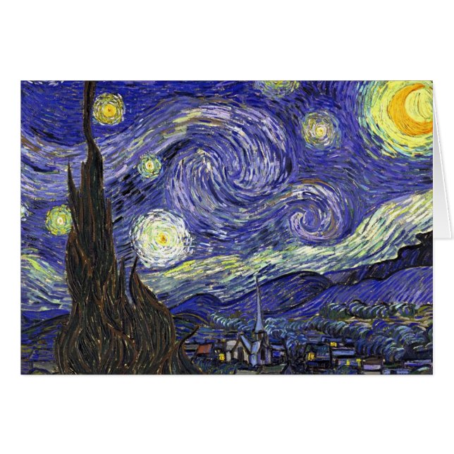 Starry Night, Vincent Van Gogh. (Vorderseite (Horizontal))