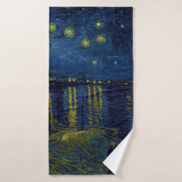 Starry Night, Vincent van Gogh Badehandtuch