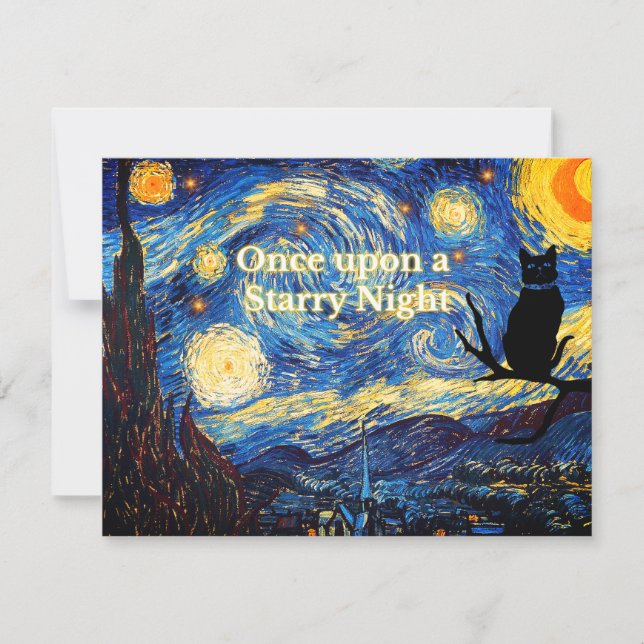 Starry Night Vincent van Gogh Carte de voeux pour  (Devant)