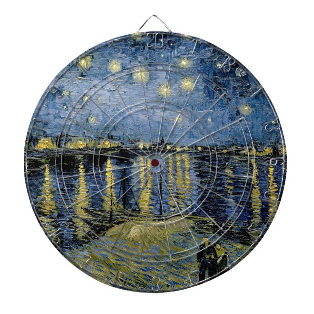 Starry Night Vincent van Gogh Dartscheibe (vorne)