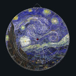 Starry Night, Vincent Van Gogh. Dartscheibe<br><div class="desc">Starry Night,  Vincent Van Gogh. Der berühmte Impressionismus der schönen Kunst.</div>