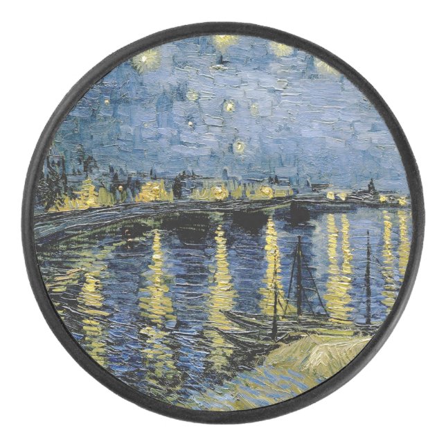 Starry Night Vincent van Gogh Eishockey Puck (Vorderseite)