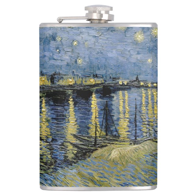 Starry Night Vincent van Gogh Flachmann (Vorderseite)