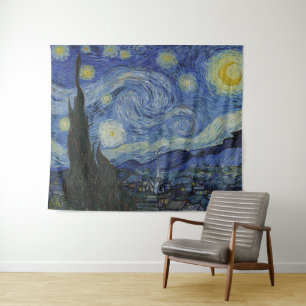 Starry Night Vincent van Gogh Gallery HD Fine Art Wandteppich