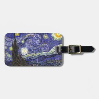 Starry Night, Vincent Van Gogh. Gepäckanhänger