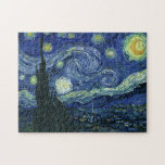 Starry Night Vincent van Gogh Kunstmalerei<br><div class="desc">Vincent van Gogh (Niederländisch, 1853 - 1890) Starry Night, 1889, Oil on Leinwand Ungerahmt: 73 × 92 cm (28, 7 × 36, 2 in) Dieses Bild zeigt den Blick von der Ostseite des Van Gogh-Asylzimmers in Saint-Rémy-de-Provence ce, er fügte ein idealisiertes Dorf hinzu. Seit 1941 ist es in der ständigen...</div>