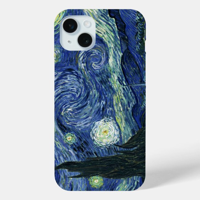 Starry Night Vincent van Gogh Kunstmalerei iPhone 15 Mini Hülle (Rückseite)