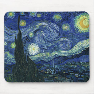 Starry Night Vincent van Gogh Kunstmalerei Mousepad