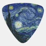 Starry Night Vincent van Gogh Kunstmalerei Plektrum<br><div class="desc">Vincent van Gogh (Niederländisch, 1853 - 1890) Starry Night, 1889, Oil on Leinwand Ungerahmt: 73 × 92 cm (28, 7 × 36, 2 in) Dieses Bild zeigt den Blick von der Ostseite des Van Gogh-Asylzimmers in Saint-Rémy-de-Provence ce, er fügte ein idealisiertes Dorf hinzu. Seit 1941 ist es in der ständigen...</div>