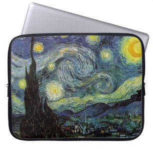 Starry Night, Vincent Van Gogh. Laptopschutzhülle