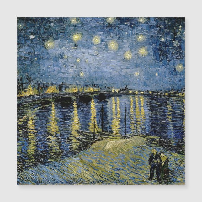 Starry Night Vincent van Gogh Magnetkarte (Vorderseite)