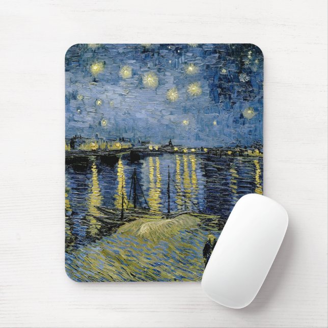 Starry Night Vincent van Gogh Mousepad (Mit Mouse)