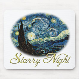 Starry Night, Vincent Van Gogh. Mousepad