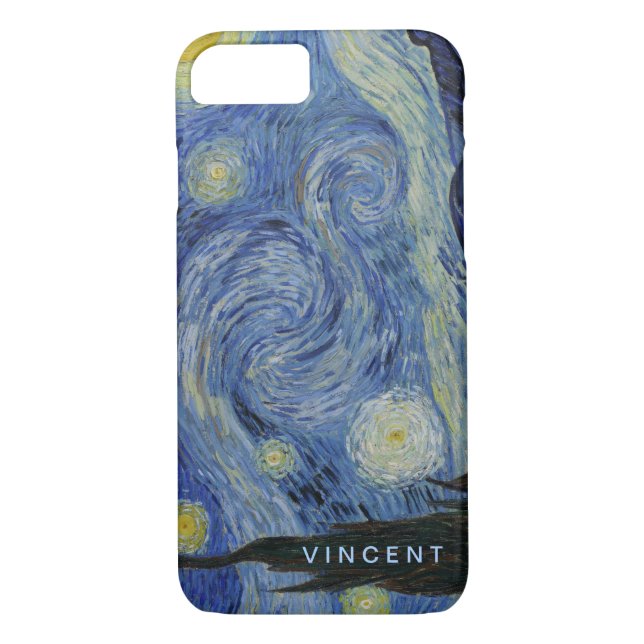 Starry Night Vincent van Gogh Personalisiert Case-Mate iPhone Hülle (Rückseite)