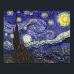Starry Night, Vincent Van Gogh. Poster<br><div class="desc">Starry Night,  Vincent Van Gogh. Berühmte Impressionismus schöne Kunst.</div>