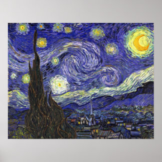 Starry Night, Vincent Van Gogh. Poster