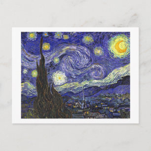 Starry Night, Vincent Van Gogh. Postkarte