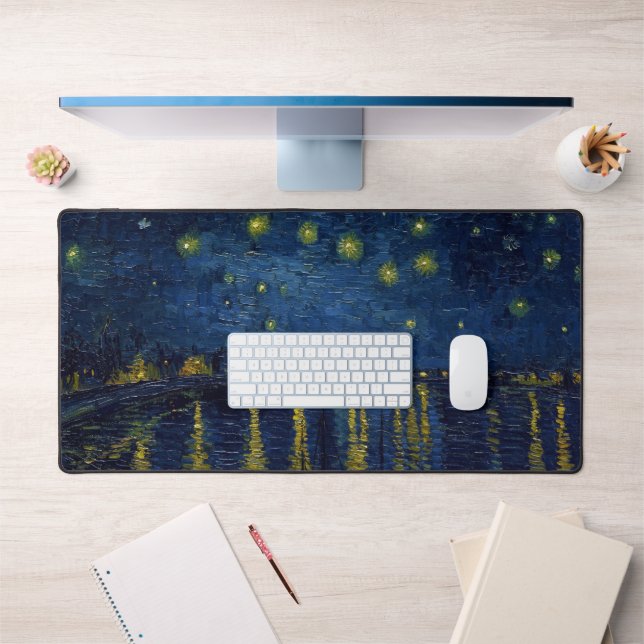 Starry Night, Vincent van Gogh Schreibtischunterlage (Büro 1)
