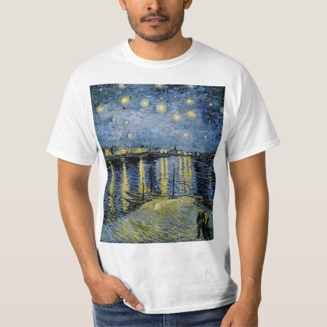 Starry Night Vincent van Gogh T-Shirt (Vorderseite)