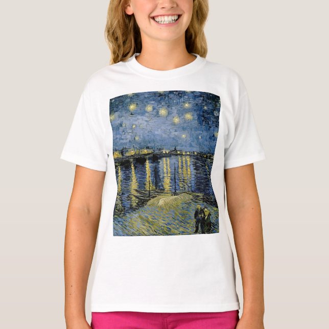 Starry Night Vincent van Gogh T-Shirt (Vorderseite)