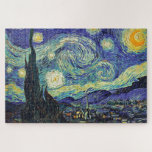 Starry Night von van Gogh<br><div class="desc">Van Gogh war besessen von der Symbolik der leuchtenden Objekte und der Farbe. Die Lampe war ein Symbol für Ruhe und Sicherheit. Der Stern symbolisierte den Glauben,  und Gaslicht,  menschliche Realitäten. Tief ultramarineblau war unendlich,  während Rot und Grün "diese schrecklichen Dinge,  die Leidenschaften der Männer ausgedrückt.</div>