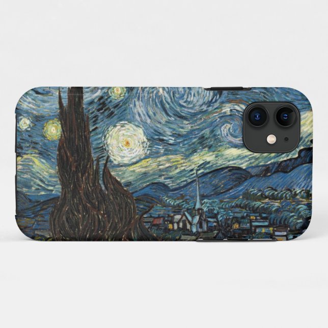 Starry Night von Van Gogh Case-Mate iPhone Hülle (Rückseite (Horizontal))