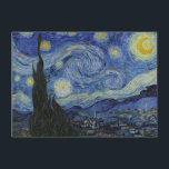 "Starry Night" von Van Gogh Feiertagskarte<br><div class="desc">Dieses Design zeichnet sich durch eine hochauflösende,  unveränderte und unbearbeitete Reproduktion von Van Goghs berühmtem "Starry Night" Gemälde aus.</div>