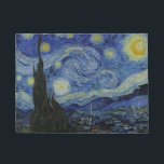 "Starry Night" von Van Gogh Fußmatte<br><div class="desc">Dieses Design zeichnet sich durch eine hochauflösende, unveränderte und unbearbeitete Reproduktion von Van Goghs berühmtem "Starry Night" Gemälde aus.</div>