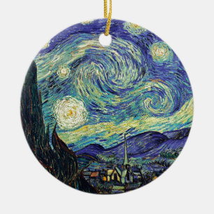 Starry Night von van Gogh Keramik Ornament
