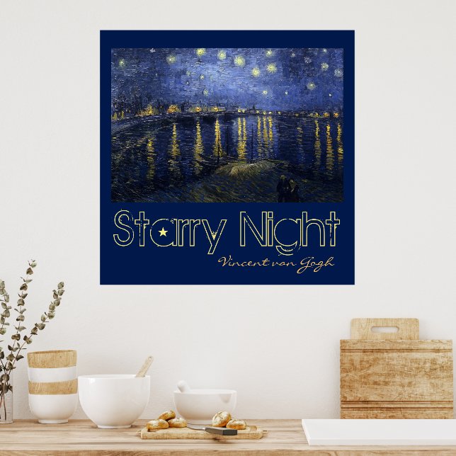 Starry Night von van Gogh Poster (Küche)