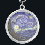Starry Night von Van Gogh runder Halskette<br><div class="desc">Starry Night von Van Gogh für den Kunstliebhaber oder Träumer in Ihrem Leben.</div>