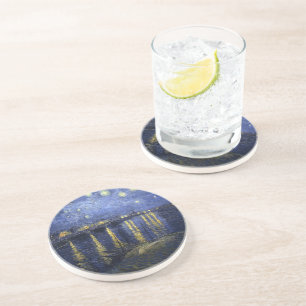 Starry Night von van Gogh Sandstein Untersetzer
